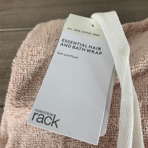 Soft Spa Bath Body Wrap Towel Bathrobe w/ Fast Dry Hair Drying Cap M/L - Cotton - Picture 3 of 8